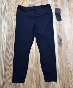 Women's 90 Degree By Reflex Black High Rise Zipper Pocket Ankle Leggings XL NWT
